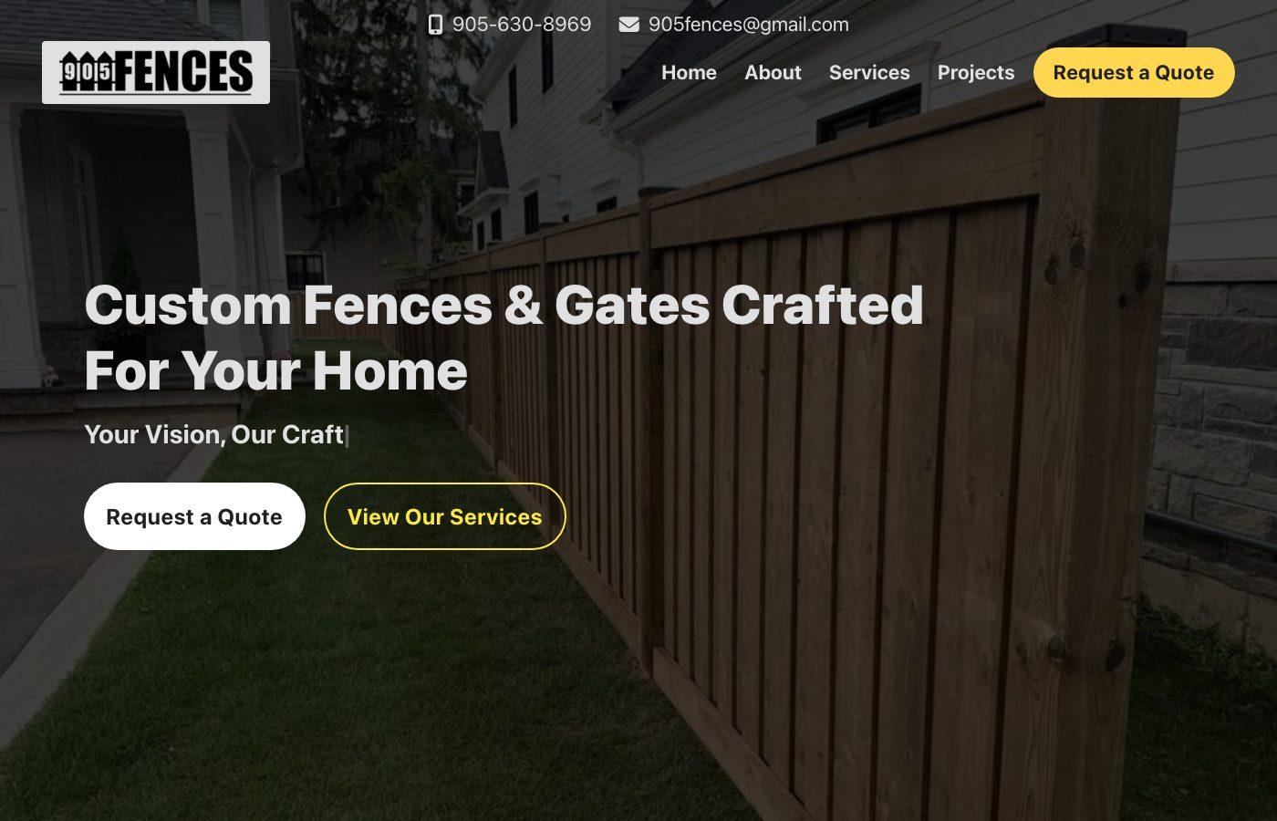905 Fences website