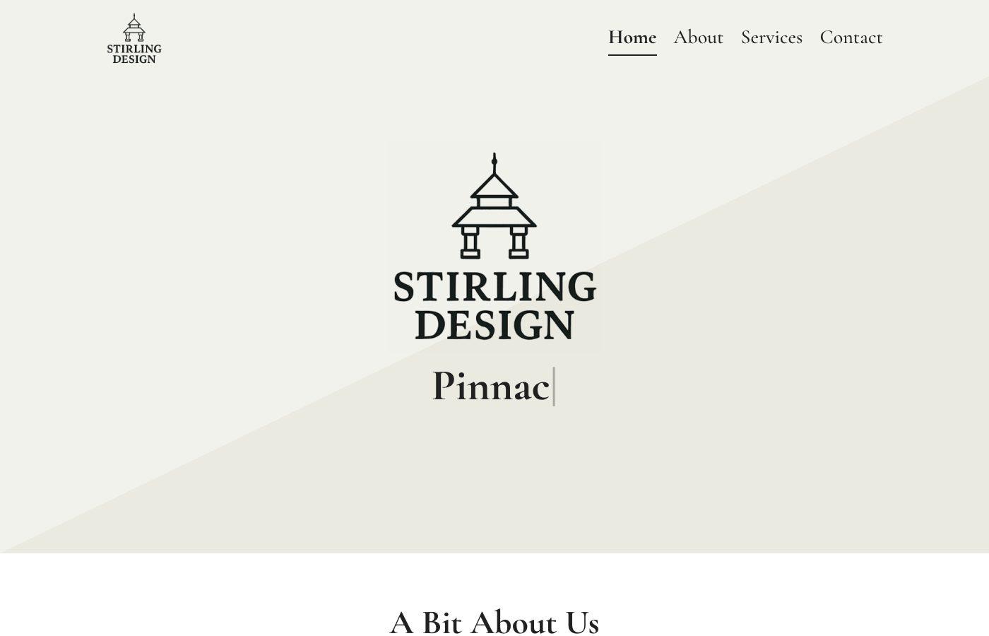 Stirling Design website preview